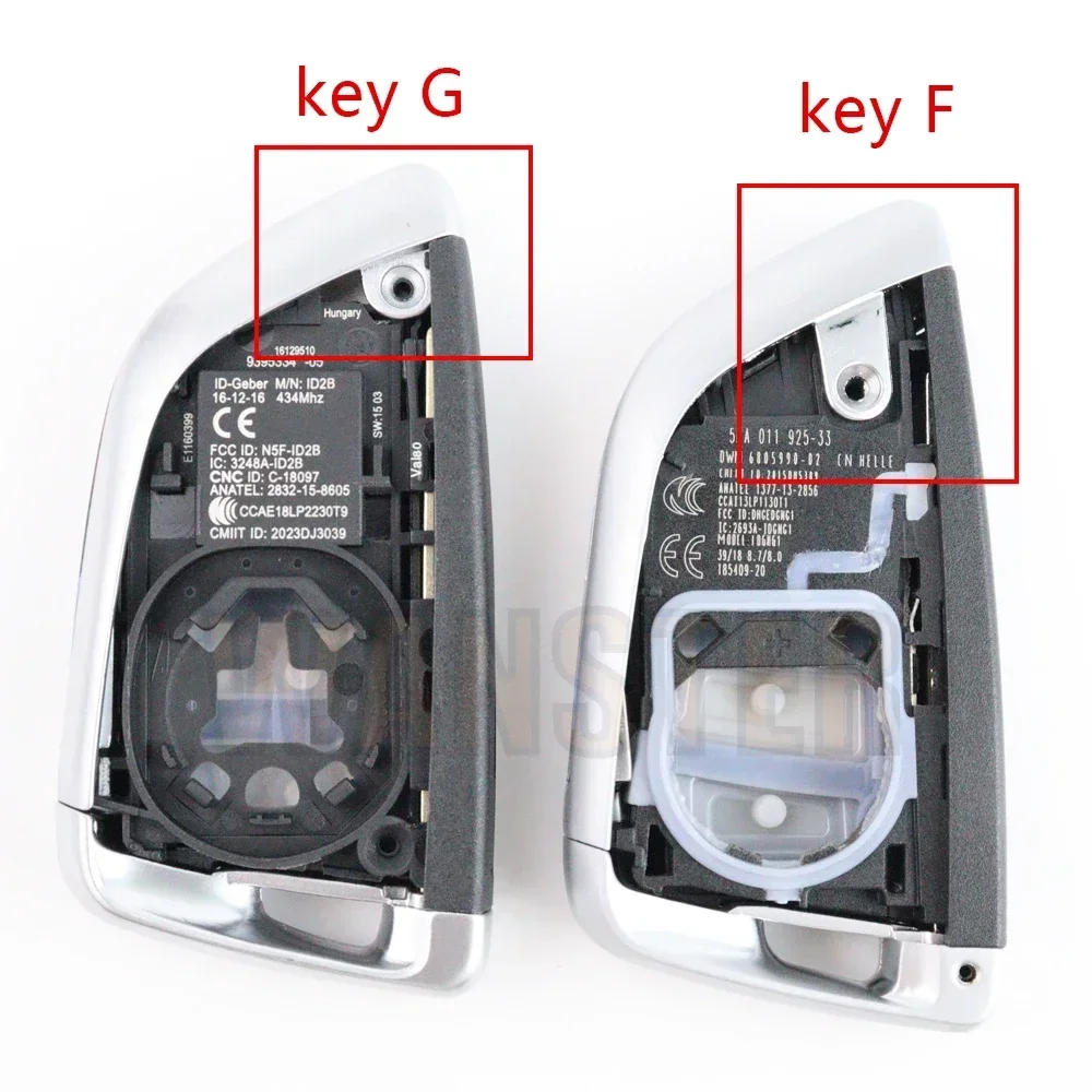 3 4 Buttons Car Key Fob Case Shell Housing for BMW 1 2 7 Series X1 X5 X6 X5M X6M F G Class F15 F16 G30 7 Series G11 X1 F48 F39
