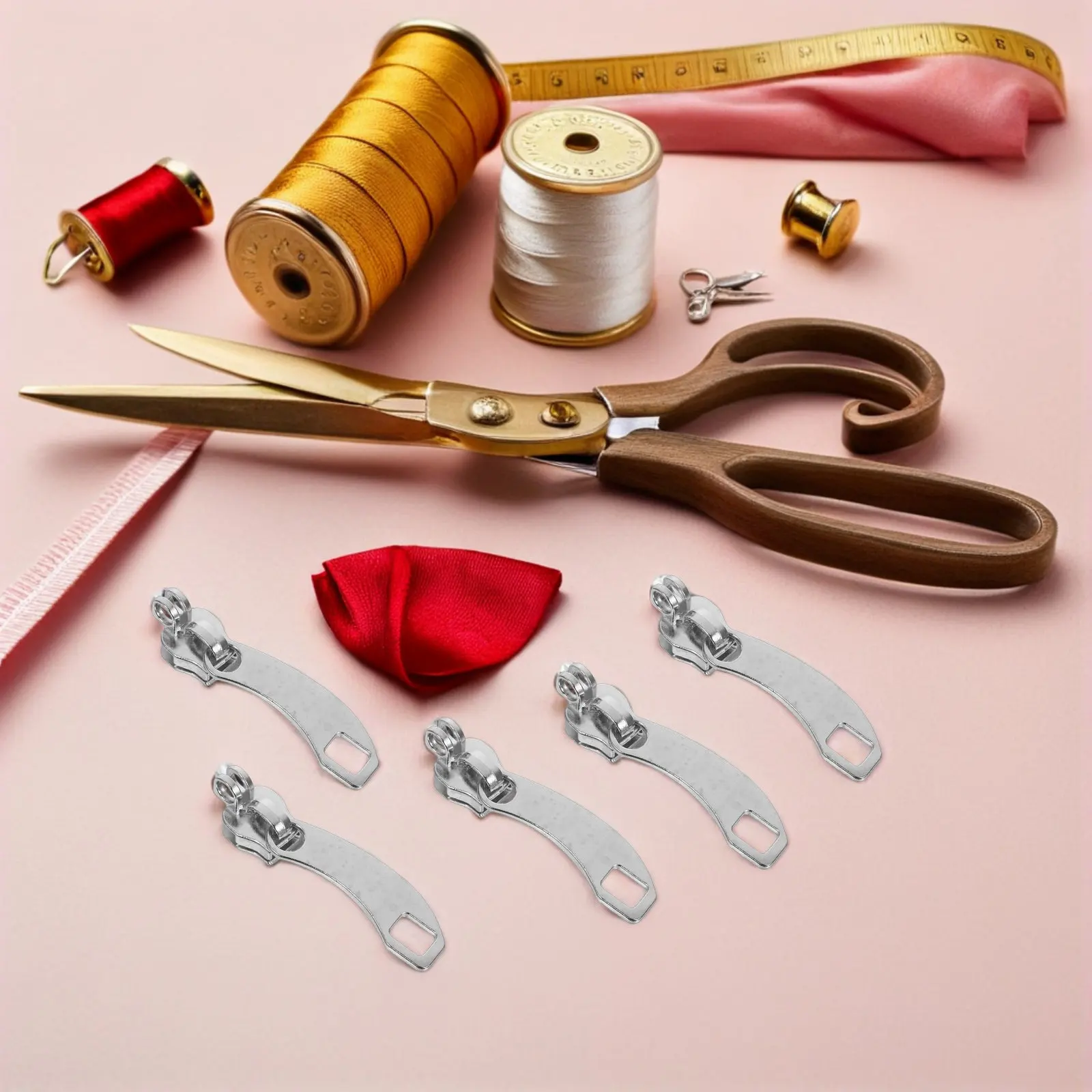 10Pcs Replacement Luggage Zipper Pull Universal Nylon Zipper Head for Backpacks Coats Suitcases Purses Security Management