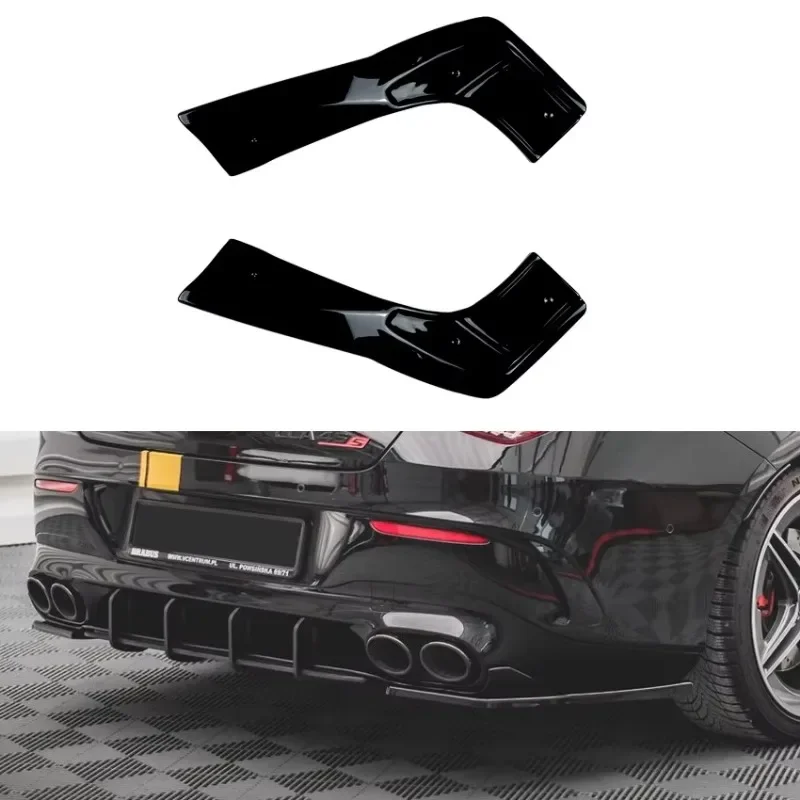 For Mercedes-Benz CLA-Class C118 CLA35 CLA45 Auto Body Kits Side Splitter  AMG Rear Lip and Rear Corner Modification