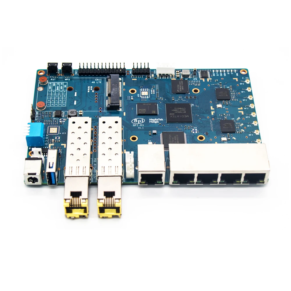 Imagem -03 - Módulo Elétrico Banana pi Compatível com Bpi-r3 Routing Board Sfp 2.5g-t