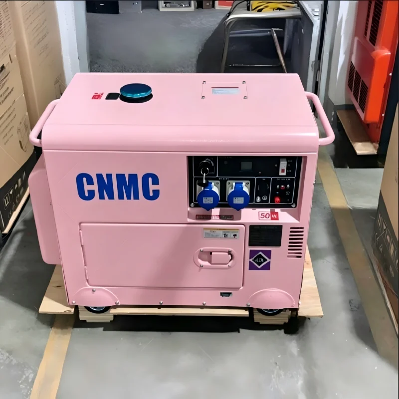 Silent Diesel Generator 3KW 5KW 6KW 8KW 10KW Diesel Generator 110V 220V 380V CE Certified Lightweight Customizable Home Camping