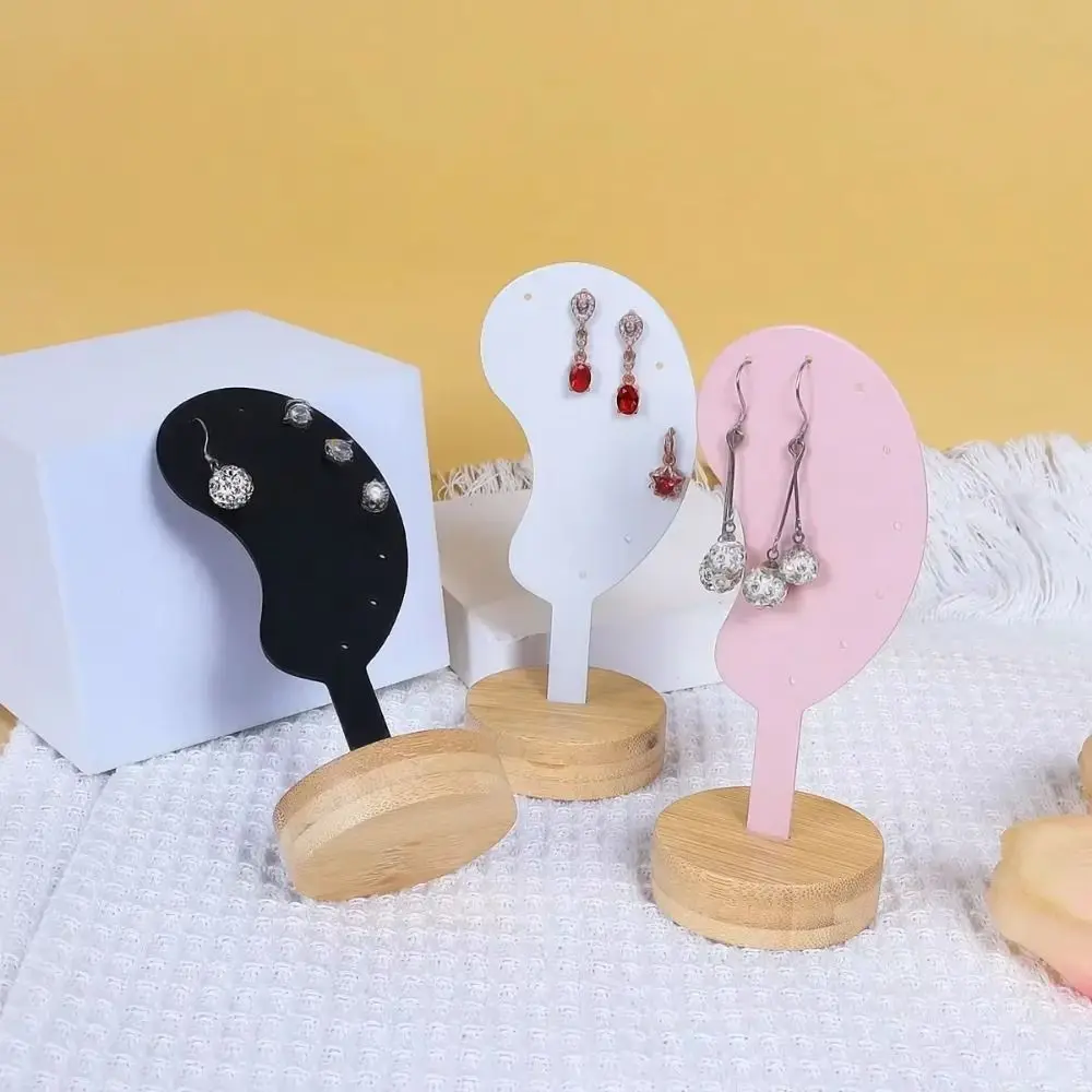 

Ear Shaped Earring Display Stand Iron Metal Jewelry Rack Jewelry Earring Holder Wooden Ear Model Ear Clip Stud Organizer