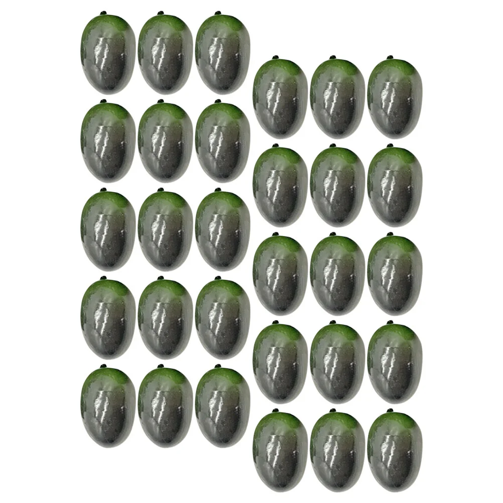 

30 Pcs Imitation Olive Chic Artificial Fruits Decoration Decorate Lifelike for Filling Faux Fake