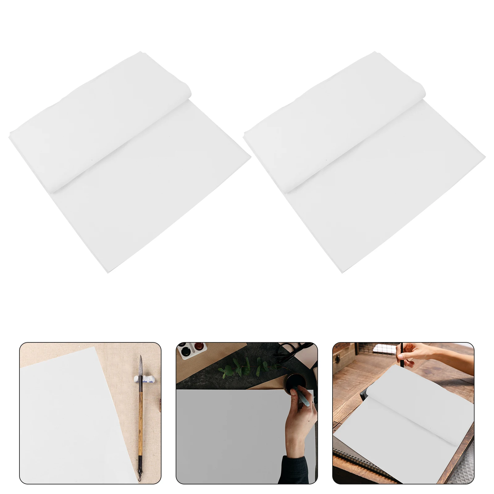 

2 X Writing Paper Calligraphy Practice Rectangular Painting Rice Chinese Brush Square Drawing Ink For