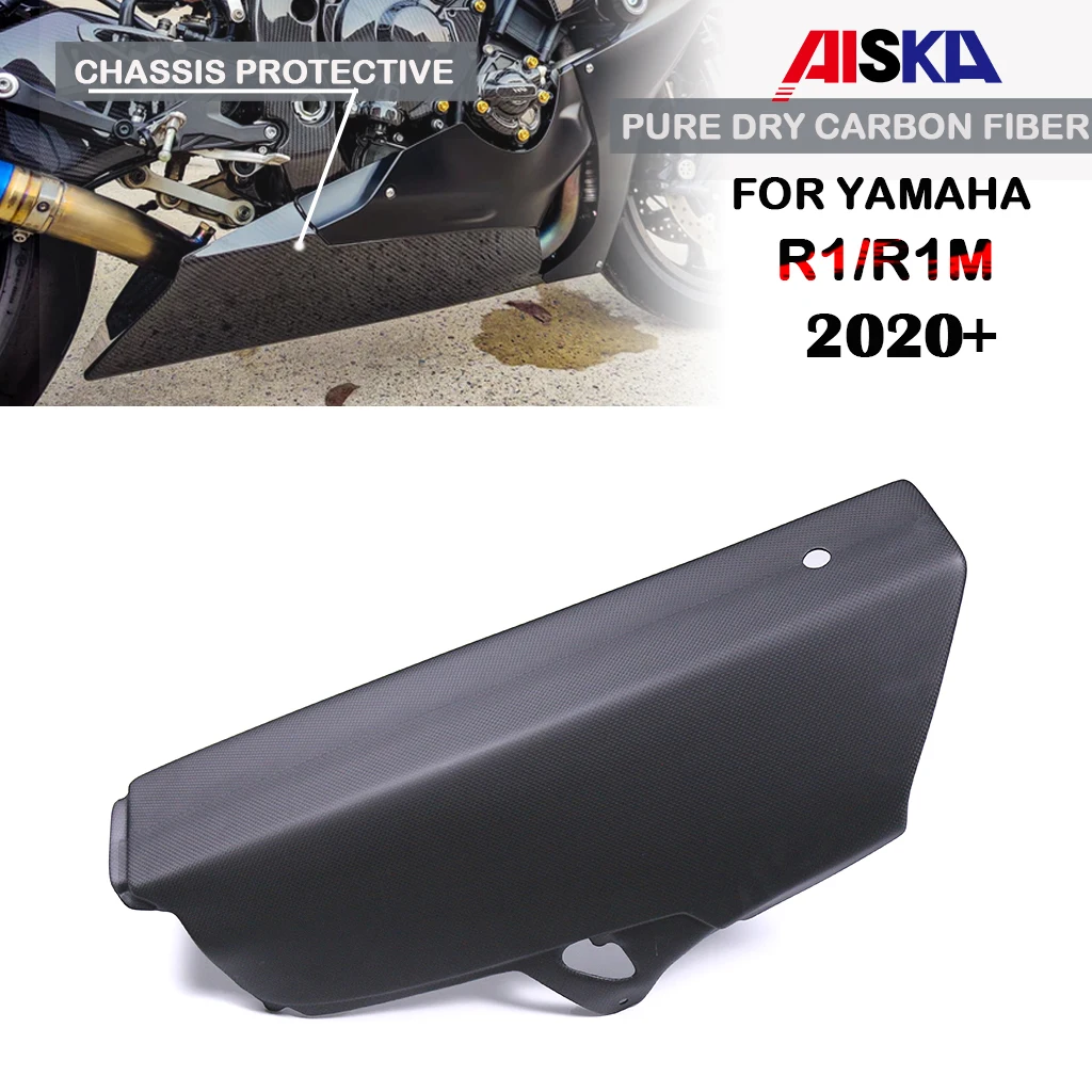 For YAMAHA R1 R1M 2020+2023 2024 2025 Motorcycle Accessories Chassis Protective Belly Pan Lower Fairing Kit Dry Carbon Fiber