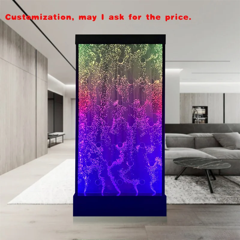 

На заказ. Внутренний бар, используемый для гостиной, светодиодный светящийся вихревой пузырьковый настенный фон для ночного клуба, мебель