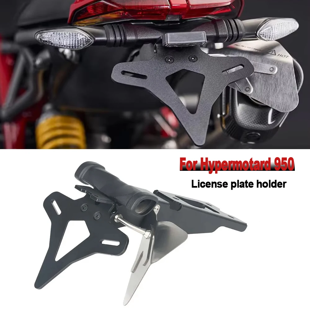 For Ducati Hypermotard 950 2019-UP Motorcycle Accessories Rear Short Tail License plate holder Tidy Tailstock bracket