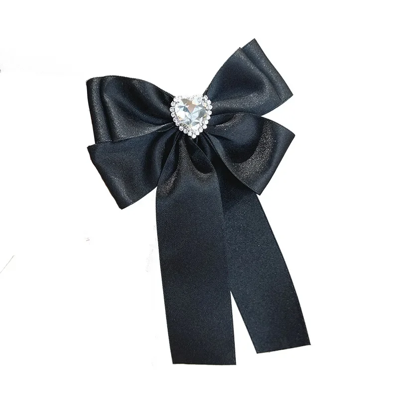 New Korean Transparent Love Rhinestone Elegant Bow Duck Billed Hair Clip Top Clip Sweet Fashion Versatile Hair Accessories