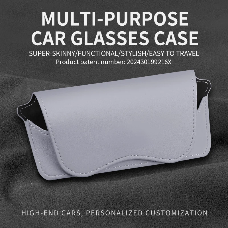

Car glasses case visor storage case Sunglasses protection case Car glasses holder ticket card storage car accessories