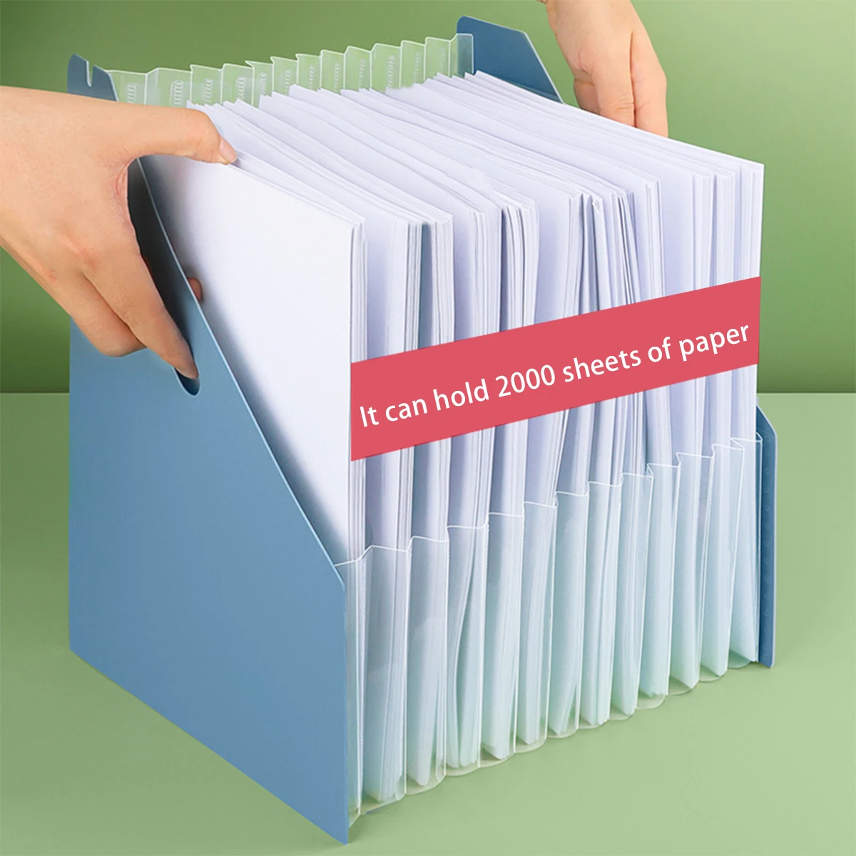 Carpeta plegable de múltiples capas, organizador de papel de prueba A4, bolsa de órgano Vertical inclinable, papelería escolar y de oficina, nuevo estilo