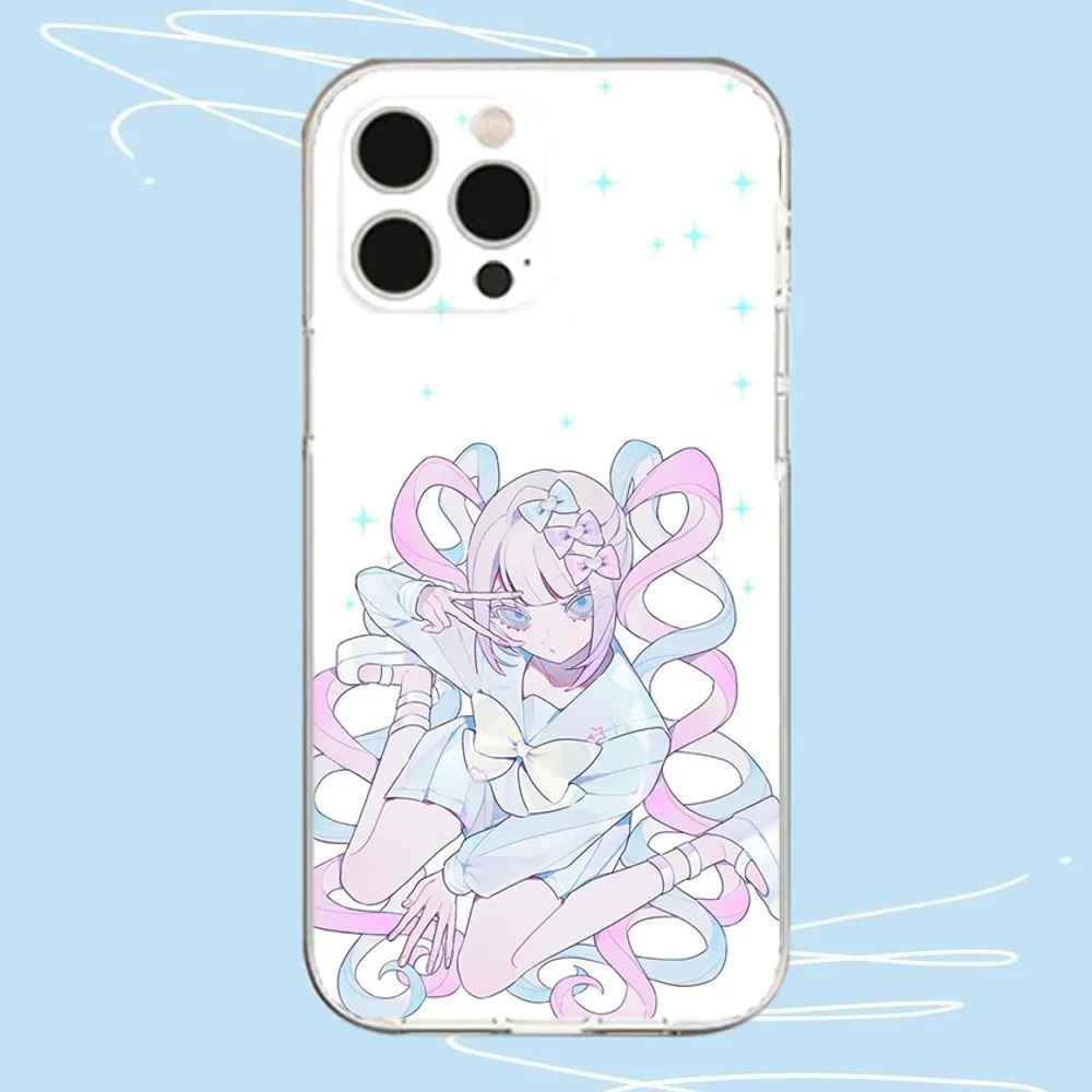 Needy Girl Streamer Overload Phone Case For iPhone 13, 14,13,12,Mini,11,Pro,Max,Plus,X,XR,XS,8,SE,2020 Transparent Cover - Image 2