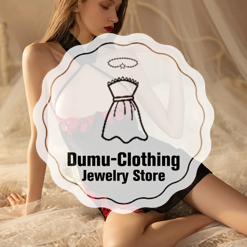 

Side Slit Perspective Romantic Nightgown For Women Sexy Lace Romantic Sleepwear