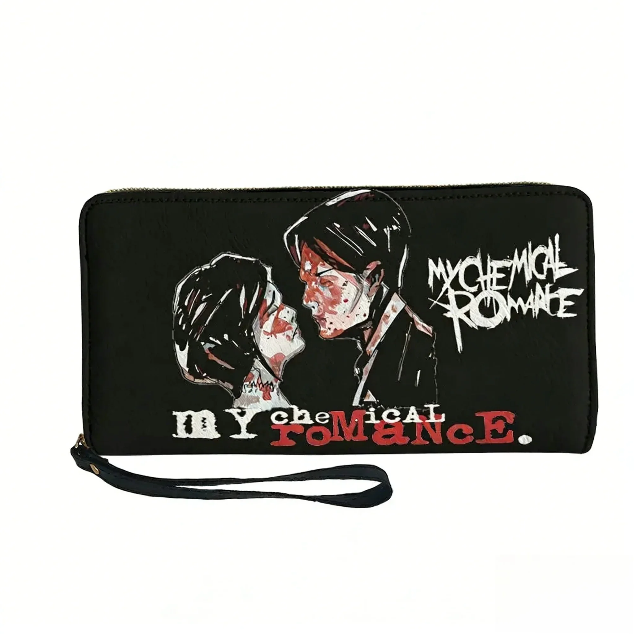 

Кошелек My Chemical Romance Mcr Band Sweet Revenge, на заказ, с двойным принтом, на молнии, для мужчин и женщин, подарочная сумка