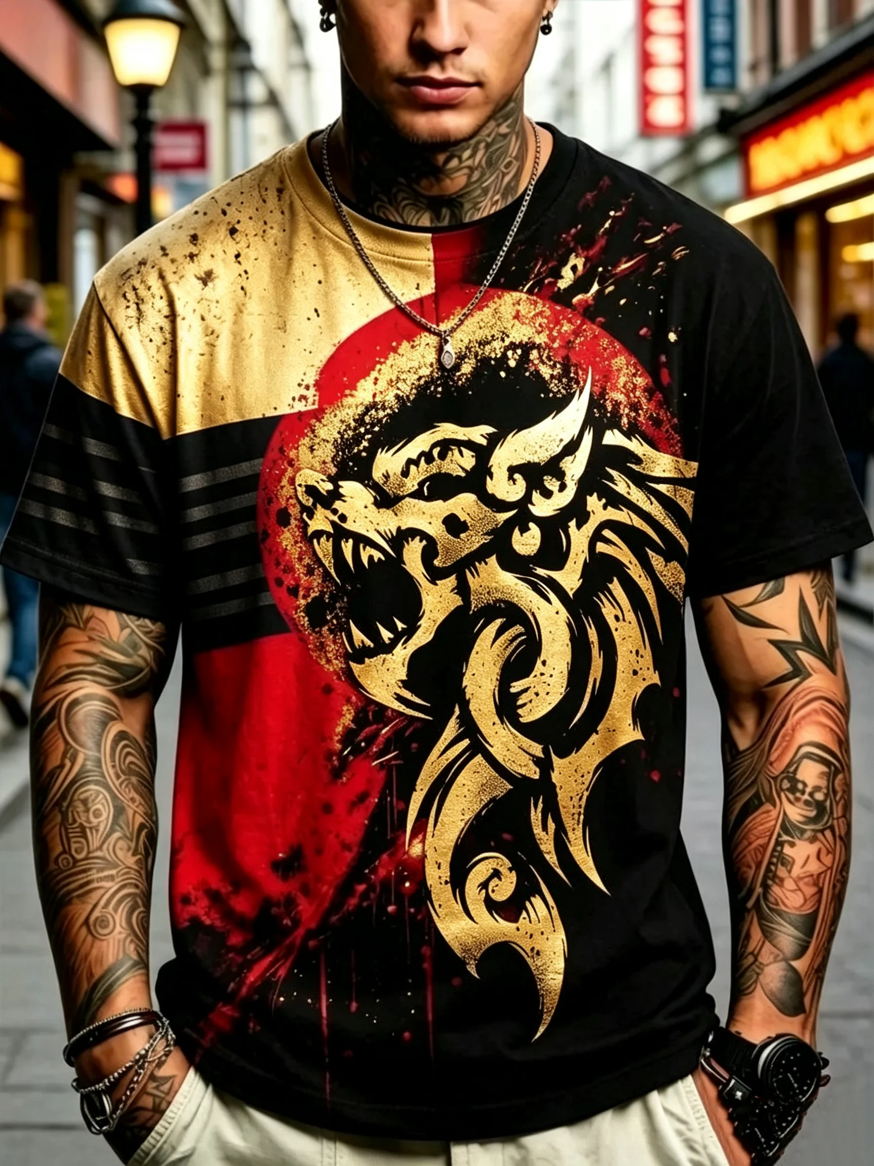 Men's Clothing 3D Print T-shir - đánh giá và giá Summer Clothing Affordable