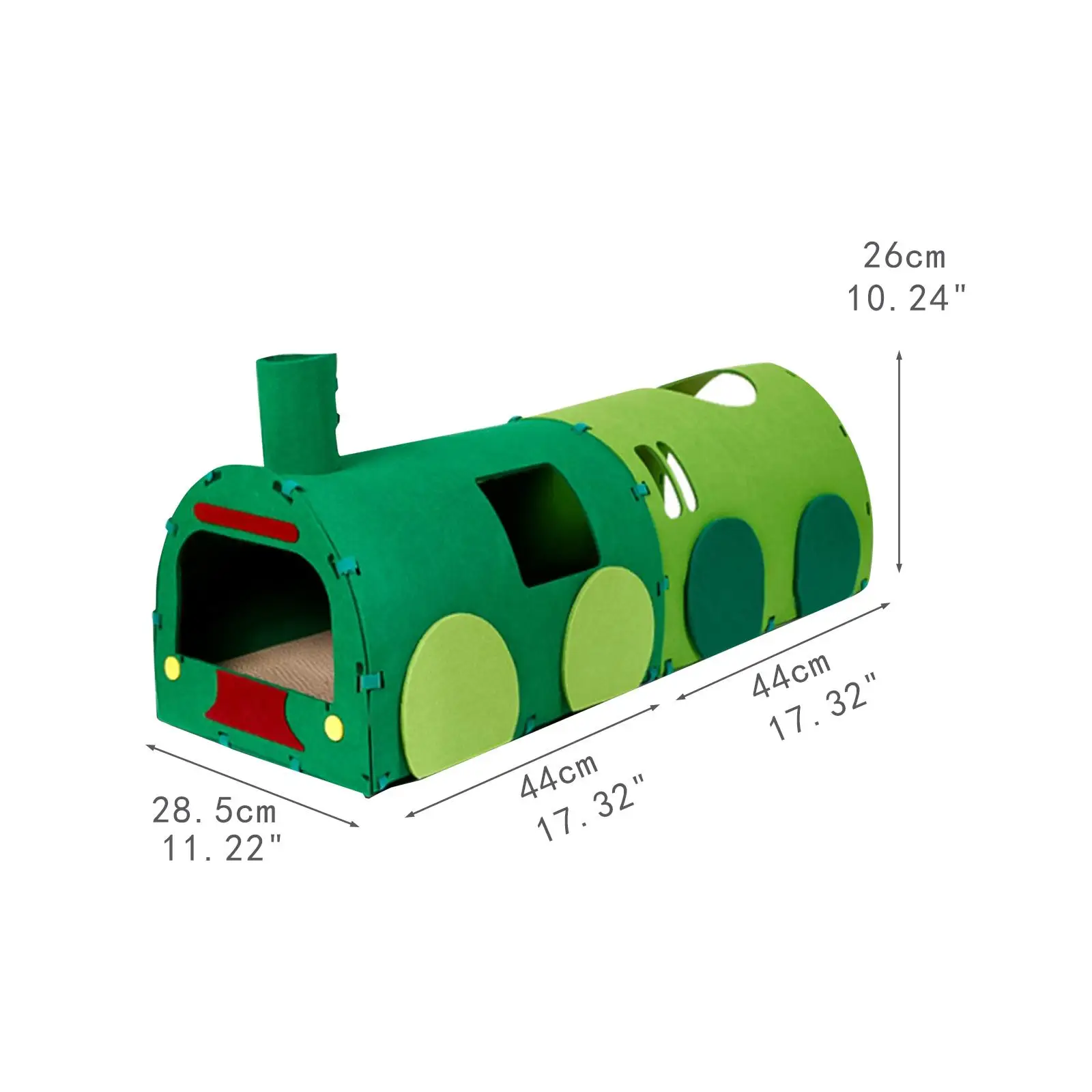 نفق القط مع ثقب سرير القطط لوحة خدش القطط لعب أنبوب لعبة تفاعلية للجرو الحيوانات الصغيرة الأرانب القطط لغز