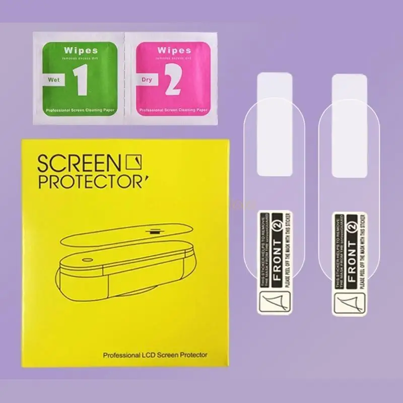 F62C TPU Clear Film para Mi Band 6 5 4 para tela pulseira inteligente Cov curva