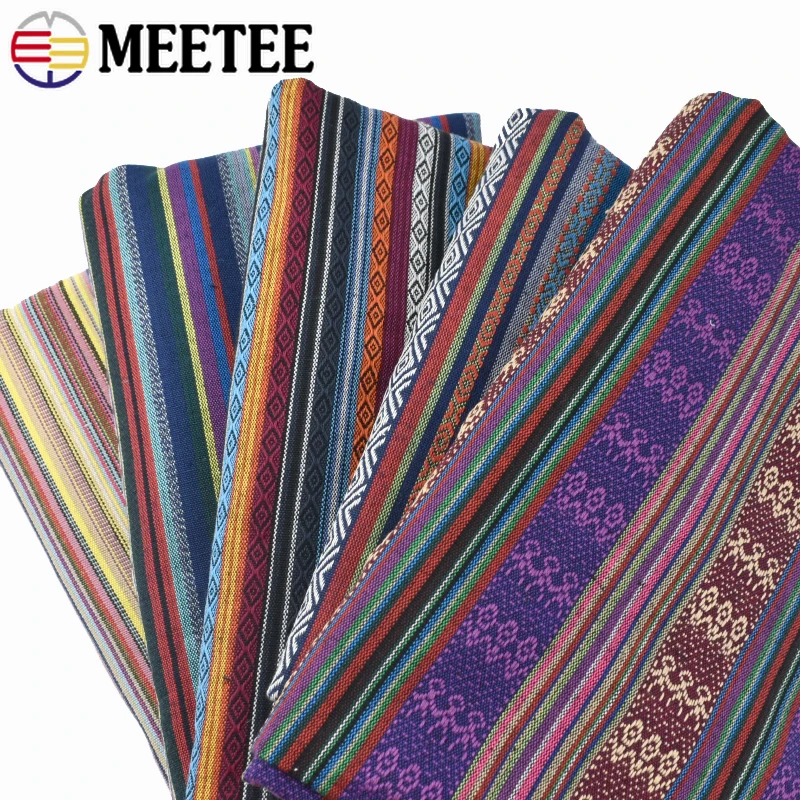 100/200X150cm Ethnic Jacquard Sofa Cover Fabric Pillow Lace Cloth DIY Hometextile Curtain Tablecloth Decoration Sewing Material