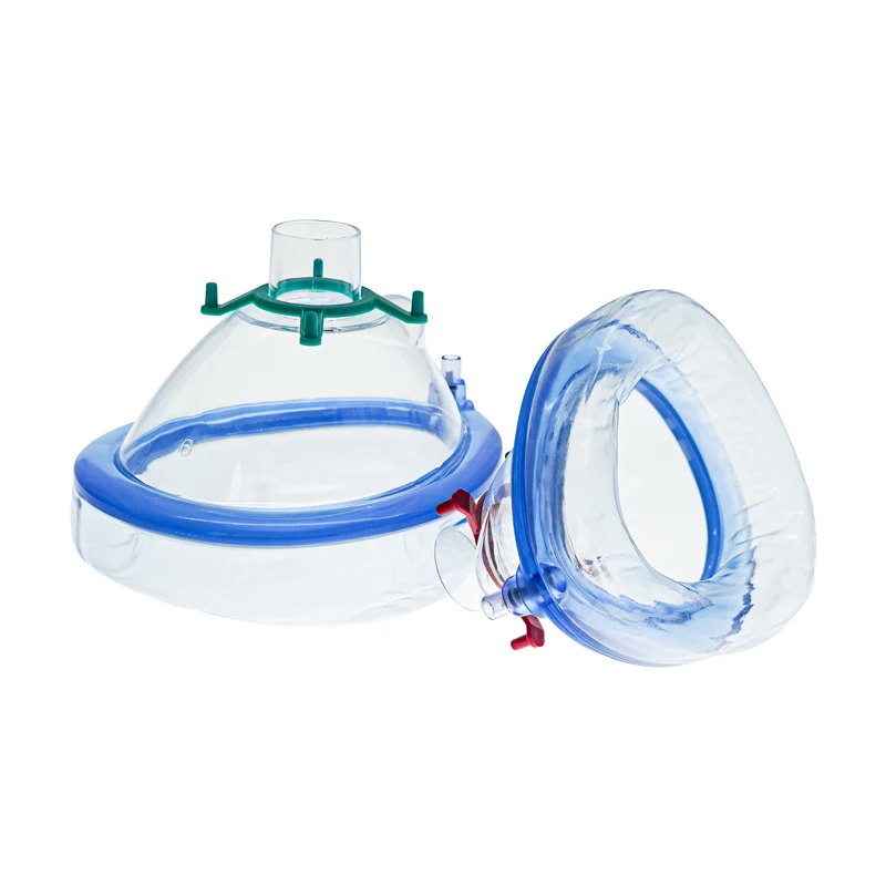 PVC Anesthesia Mask Ultra Soft Cushion Mask Anesthesia Mask With One-way Valve For Adult Child Infant Neonate 1PC/5PCS/6PCS/7PCS