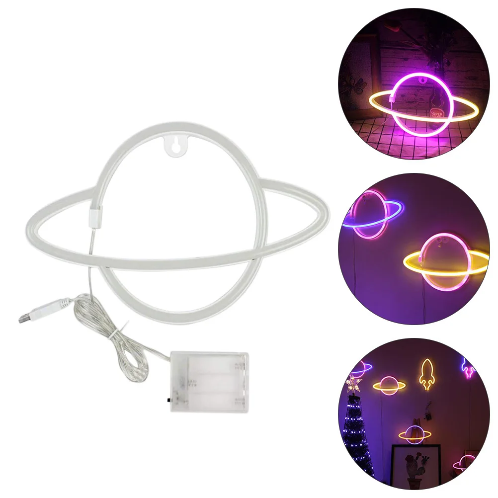 

LED Neon Night Light Desktop Table Lamp Creative Bedside Light Neon Night Decoration for Holiday Party