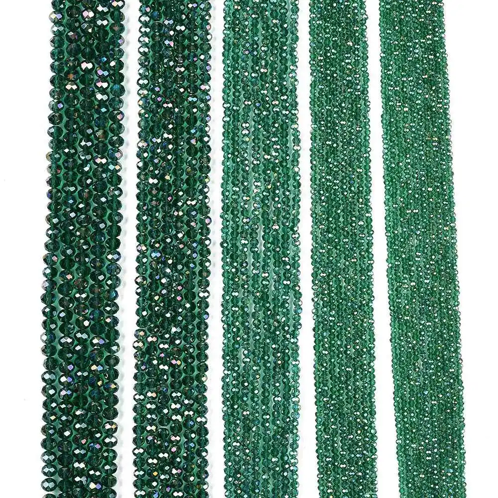 PandaHall 20 Stränge Glasperlen Mehrfarbig AB-Beschichtet Facettiert 8x6mm für DIY Schmuckherstellung – Detail 27