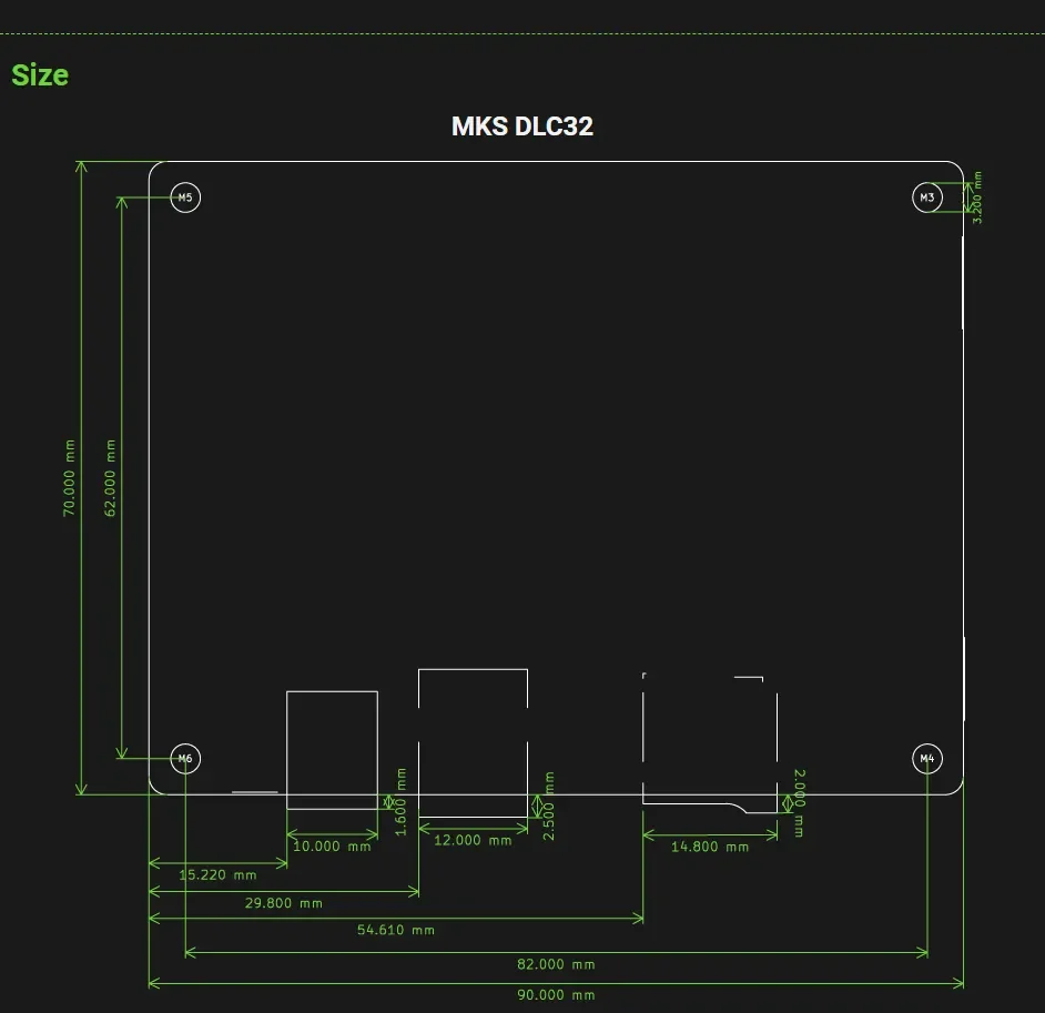MKS DLC32V2.1 Offline-Controller-Board 32-Bit ESP32WiFi GRBL Motherboard Geeignet für Lasergravurmaschine TS35 Touchscreen – Detail 4