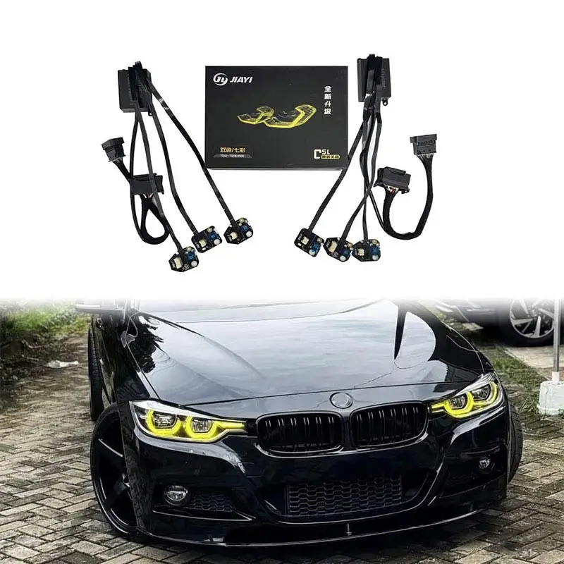 

For BMW 3 Series F30 F35 lemon yellow daytime running lights and 3 Series headlights yellow-white color-changing modules