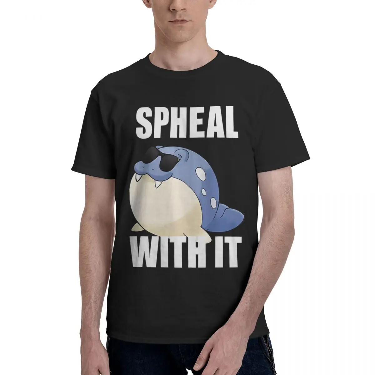 

Spheal With It 88, повседневная дышащая удобная милая футболка из 100% хлопка с короткими рукавами, мужская одежда