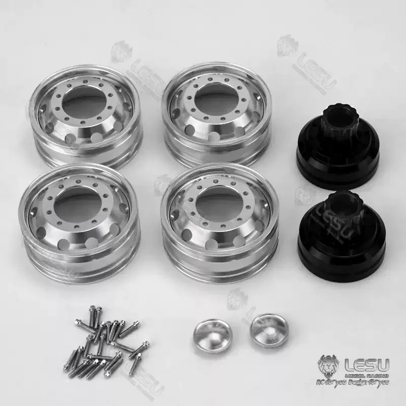 LESU Metal Rear Wheel Hub W-2052 1/14 DIY Tamiyay Tractor Truck Model Car Outdoor Toys