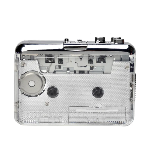 Imagen 2 del producto Reproductor de Cassette TON010, grabadora de cinta portátil a Mp3, carcasa totalmente transparente, captura de Cassette USB a formato MP3, reproductor de música de cinta