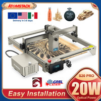 ATOMSTACK S20 Pro Laser Engraving Machine 20W Laser Power DIY 400x400mm Bluetooth FAC Laser Cutting MDF Stainless Steel Acrylic