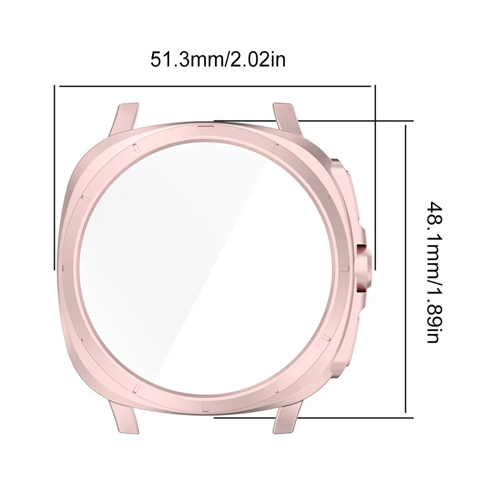 For Samsung Galaxy Watch 7 40mm 44mm PC Case+Tempered Glass Shockproof Bumper Full Cover Screen Protector Anti-Scratch Anti-Drop