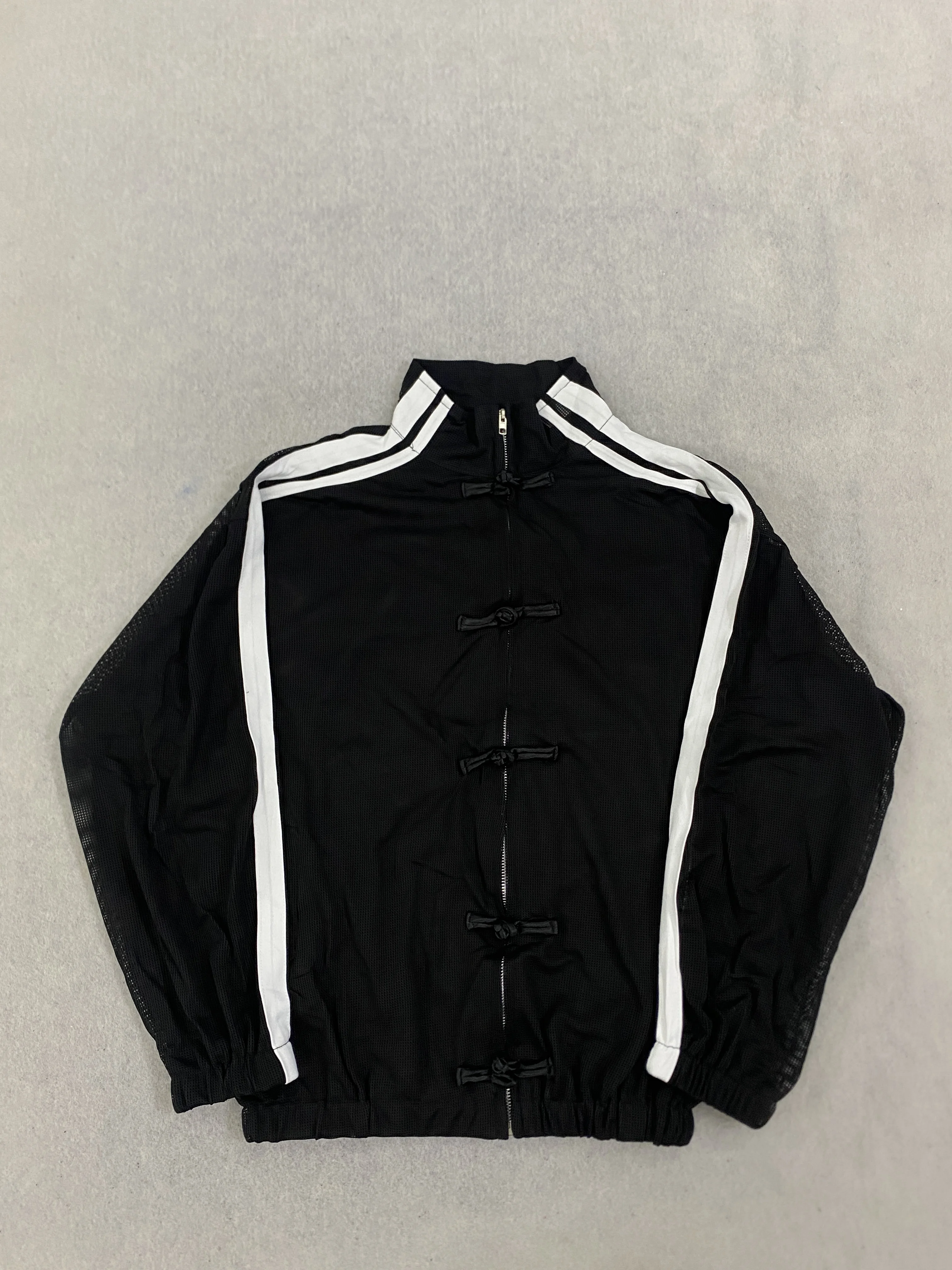 Neue Jacke im chinesischen Stil mit Schnallendesign für den Sommer, dünner, transparenter Cardigan mit Stehkragen. – Detail 3