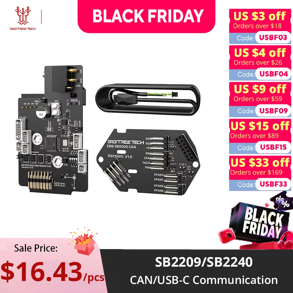 yZ[zBIGTREETECH EBB SB2209 SB2240 CAN Voron StealthBurner Voron SB Hotend Nbp[ Canbus wbhc[ Max31865 3D v^ DIY p[c