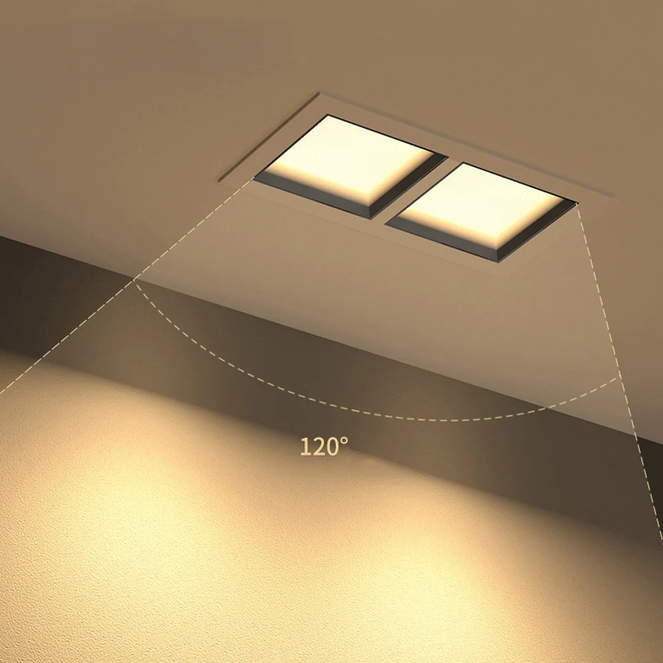 

Living Room Bedroom Corridor Recessed LED Ceiling Lamp Downlight No Main Light Design Double Head LED Downlight 9W 12W 15W 18W