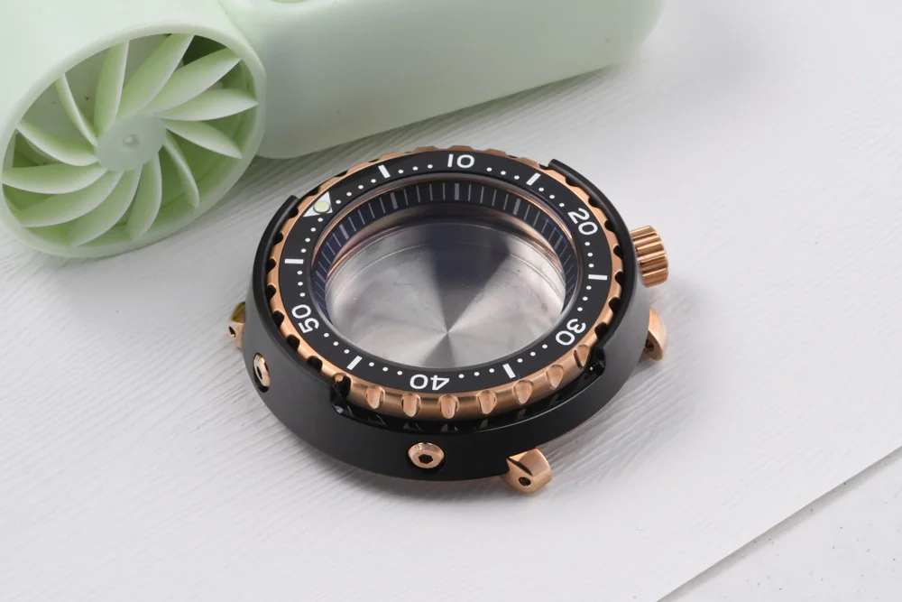 47mm Leuchtendes Uhrengehäuse 4,2 Uhr Edelstahl Saphirglas Taucheruhr für NH35/NH36 Automatikwerk – Detail 7