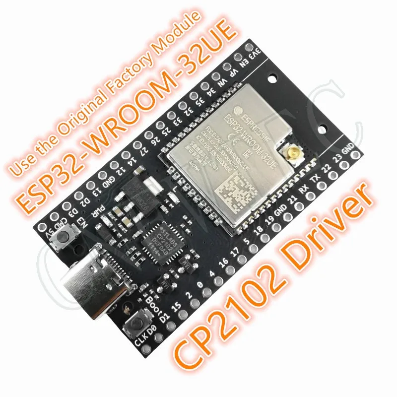 ESP32 TYPE-C USB CP2102 WiFi+Bluetooth Ultra-Low Power Dual Core ESP32-DevKitC_V4 Compatible ESP-WROOM-32UE Expansion Board