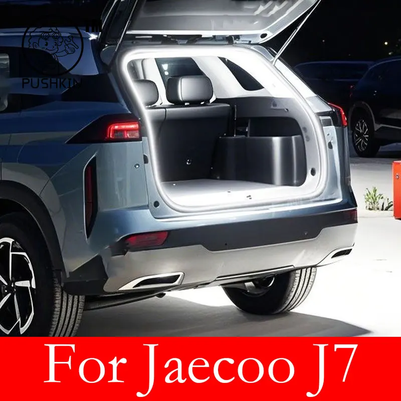 For JAECOO J7 2026 2025 Car Rear Trunk LED Light Bar Strip Trunk Interior Brightening Decorative Lamp Strip Automatic Light.