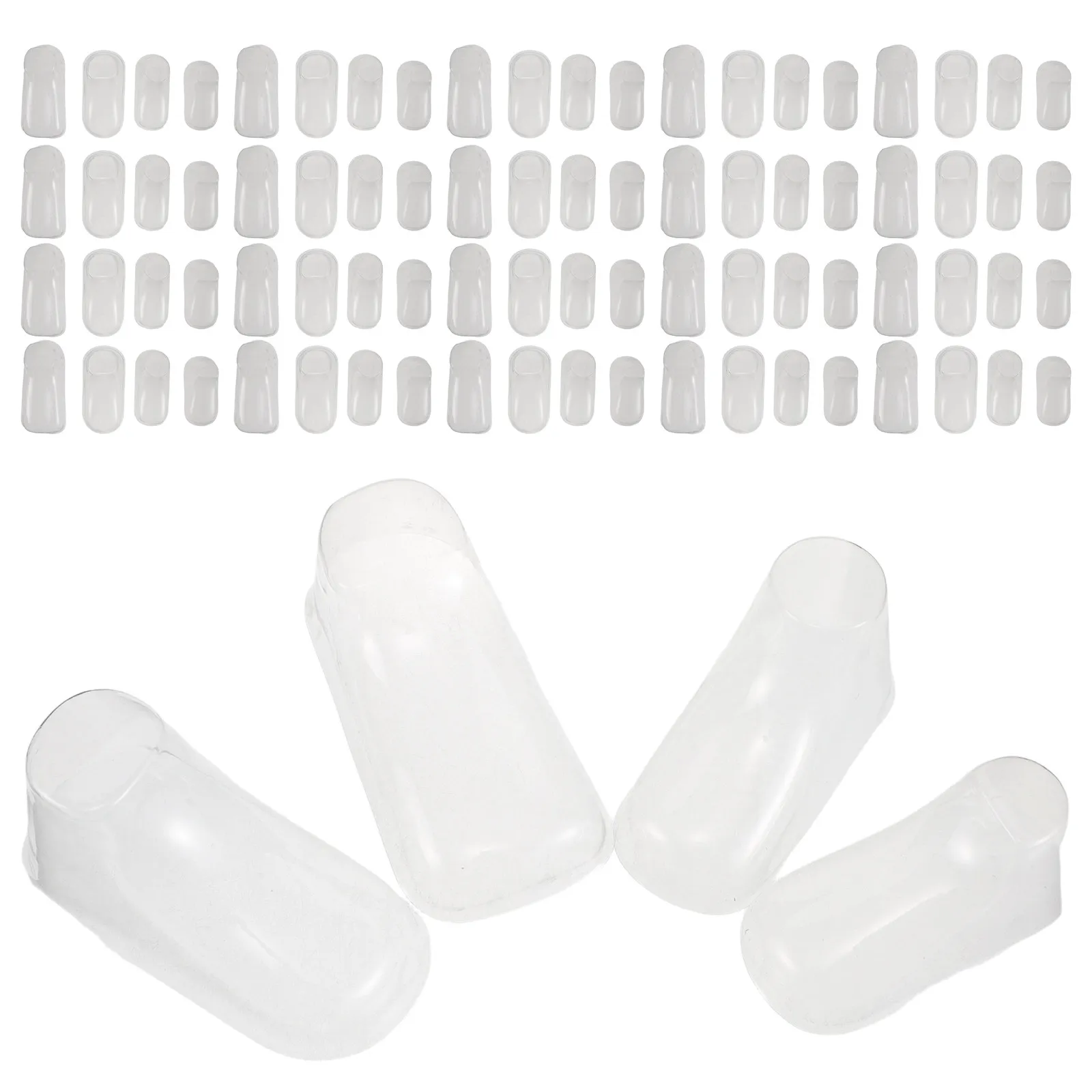120Pcs Clear Plastic Baby Feet Display Inserts Shoe Supports for Infant Booties Socks Shape Holder Waterproof Lightweight Bulk