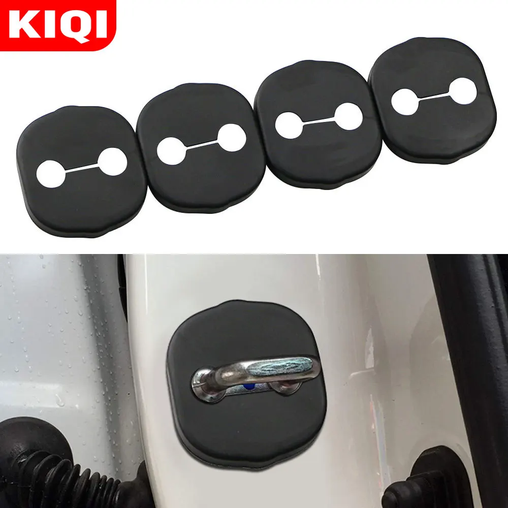 KIQI Car Door Lock Catch Cover Waterproof Protect Cap for Kia Carens Picanto Morning Borrego Sorento Rio Forte Cadenza Optima