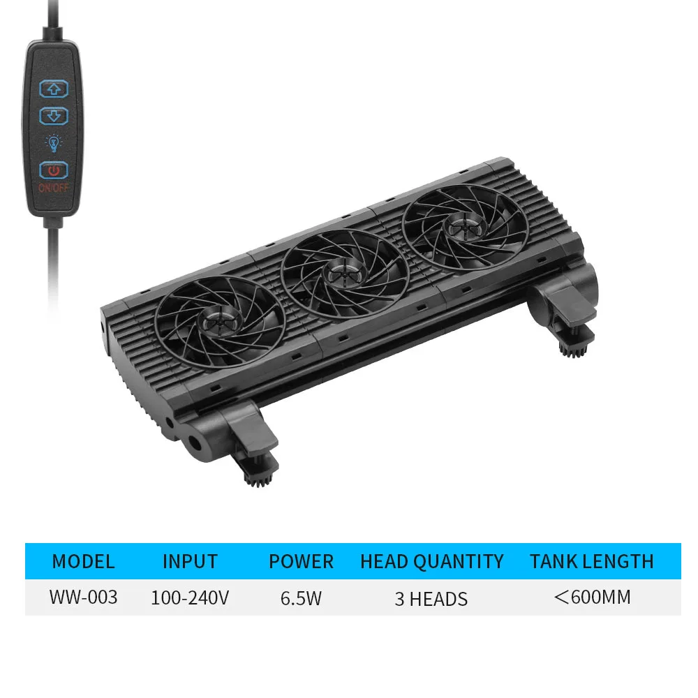 Aquarium Cooling Fan Fish Tank Cold Wind Chiller Adjustable Wind Constant Temperature For Fish Silent Fish Tank Cooling Fan