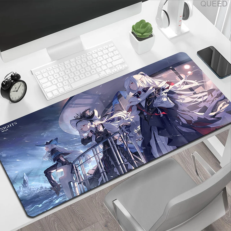 Desk Mat Anime Game Mouse Mat Arknights Lappland Mousepad With Pad Gaming Accessories Prime Gaming XXL Keyboard Pad Stitch Paddi