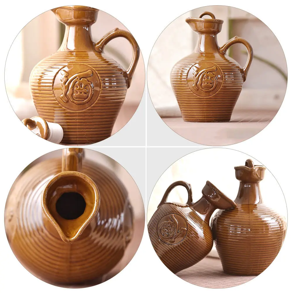 

Ceramic Wine Pot Multi-Function Wine Kettle Creative Desktop Decor High Grade Accessory Home Supply