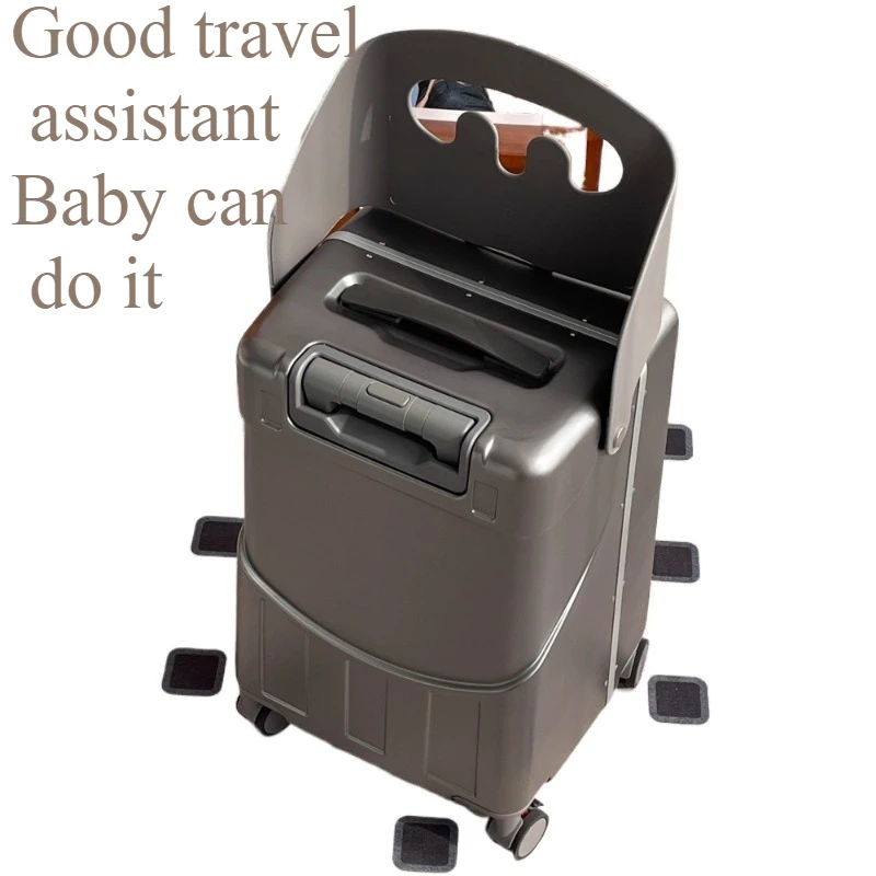 

Luggage Baoma Multifunctional Children's 22 Mounts Baby Strollers Trolley Case Password Case Suitcase Front Open Lid