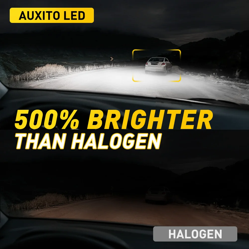 AUXITO 2Pcs H27 881 880 LED Lamp 6500k H27W/2 H27W/1 Fog Light For Car DRL Day Running Lamp Bulb 12V 30W High Power 8-CSP Chips view 3
