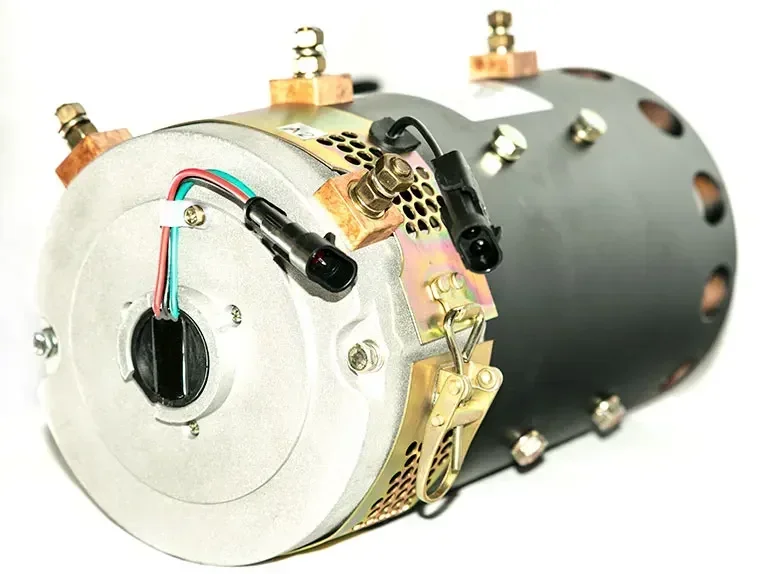 48 V/5,3 kW DC SepEx Motor 19 Zähne Spline, Geschwindigkeitssensor für Mar-Shell, E-AGLE und LVTONG Golfwagen usw.