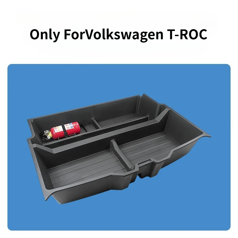 Rear Trunk Storage Tray Organizer For VW T-ROC 2018-2026 Modified Tool Sorting Car Interior Accessories