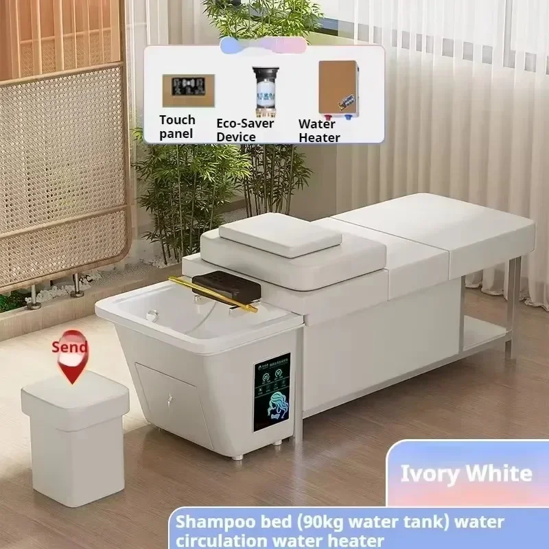 2025 Ingebouwde watertank hoofdspa shampoo stoel salon wasbak Japanse haarwas styling Camilla Lashista shampoo meubilair