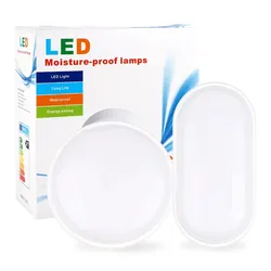 Round / Oval LED Moisture Proof Ceiling Lamp IP65 Waterproof Bathroom Outdoor Garden Yard Lamp, 16W 20W Modern Wall Lamp Light