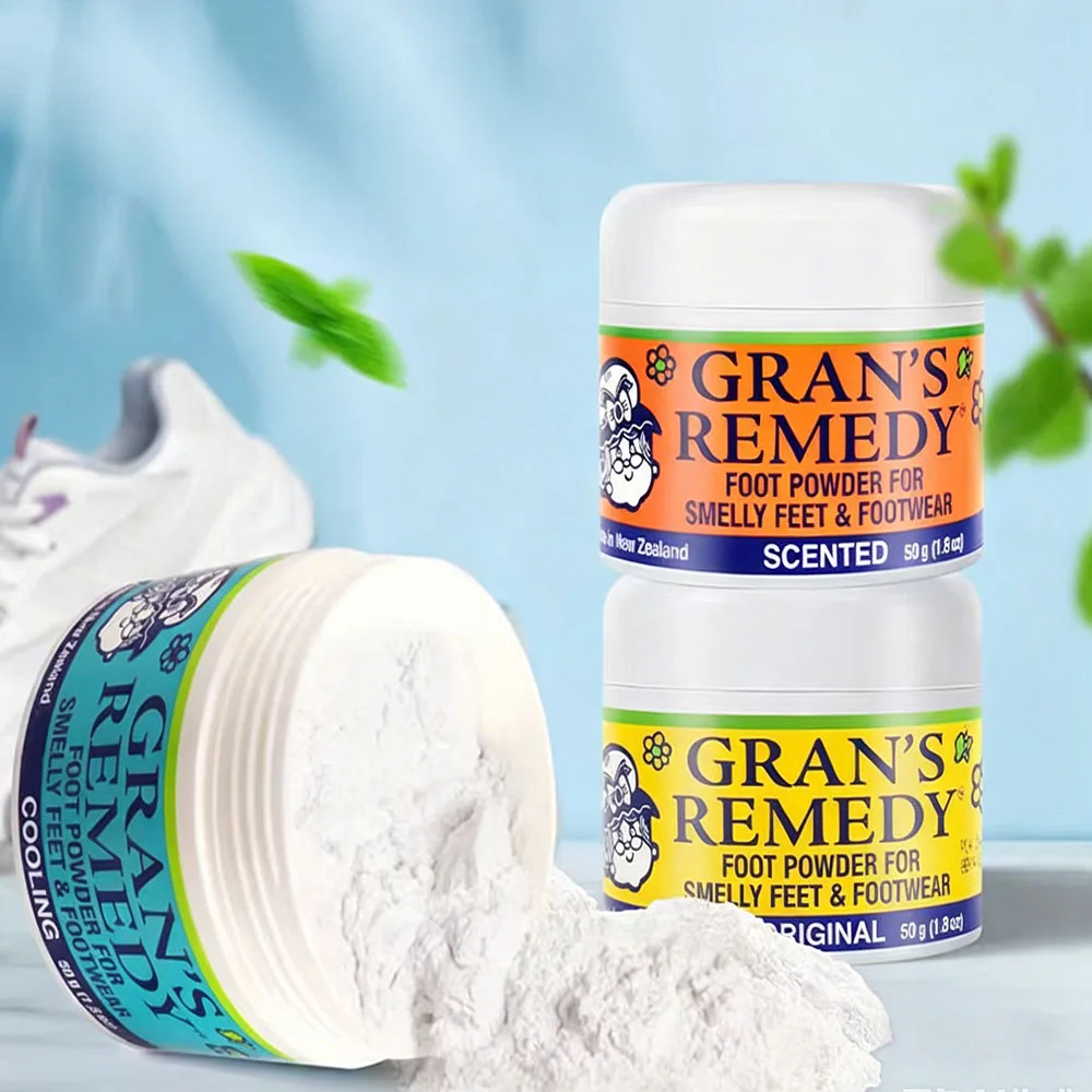 3pcs/5pcs Newzealand Grans Remedy Original Foot Care Powder Smelly Footwear Treatment Foot Odour Control Original/Mint/Scented