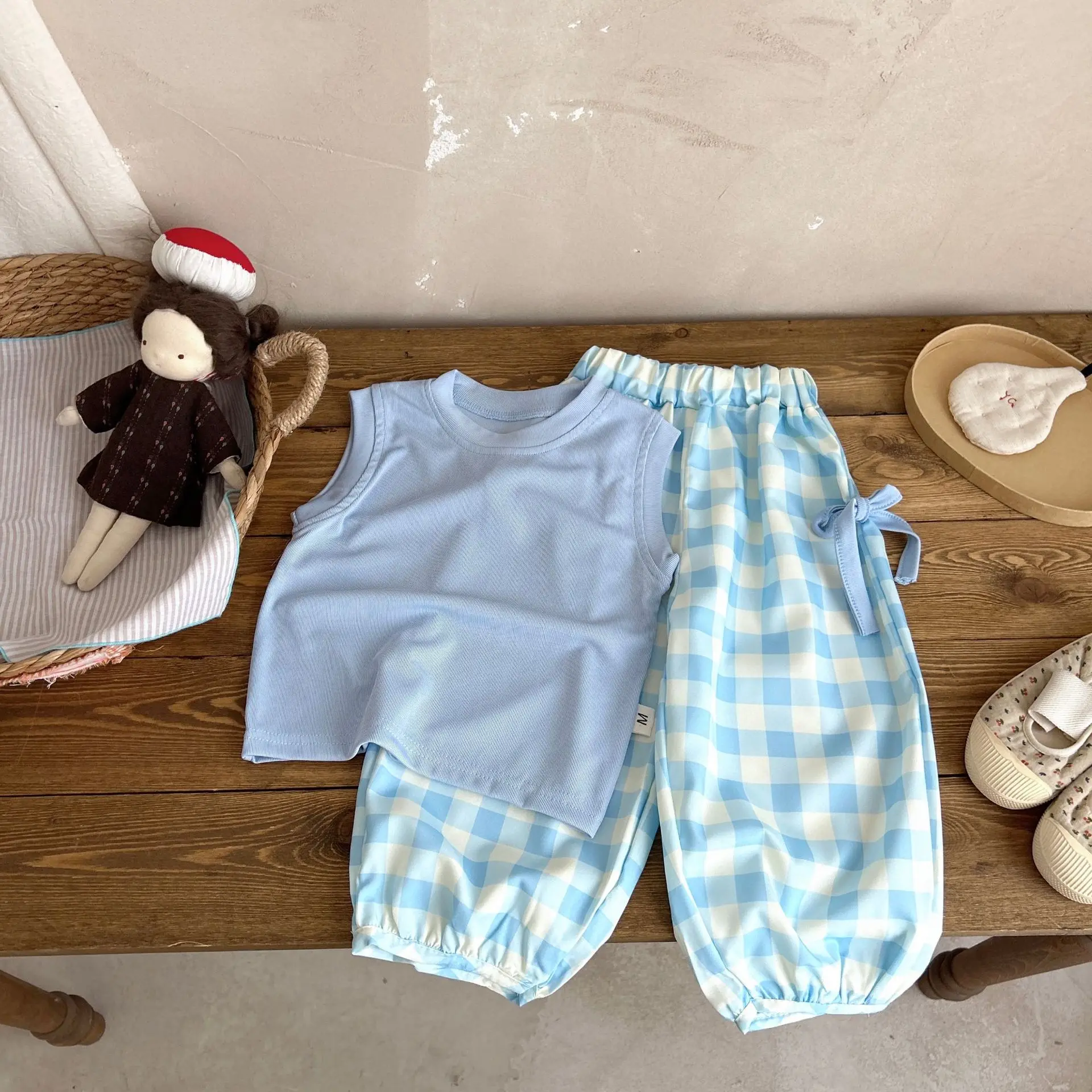 Girls Clothes Sets Summer 2026 Children Sleeveless Vest Tops Pants 2pcs Fashion Suit For Baby Trousers Tracksuits Kids Outfits 5